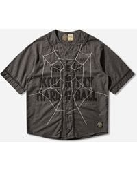 Kapital - Men S Cotton Wool Great Kountry Baseball Shirt Dark Gray - Lyst
