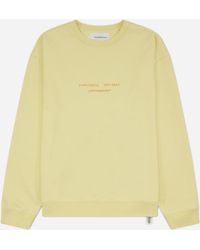 Oamc Peacemaker - Men S Landart 02 Print Loose Fit Crewneck Sweatshirt Light - Lyst