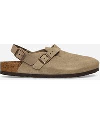 Birkenstock - Tokio Suede Sandals Taupe - Lyst