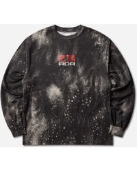 ROA - Fuzzy Print Long Sleeve T-Shirt Fuzzy - Lyst