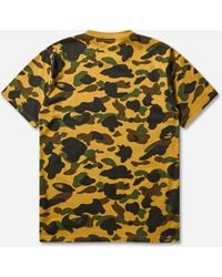 A Bathing Ape - Men S 1st Camo College T-shirt - Lyst