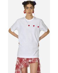 COMME DES GARÇONS PLAY - Multi Red Heart T-shirt - Lyst
