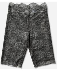 Guess - Women S Lace Biker Shorts Washed Out - Lyst