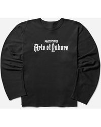 PROTOTYPES L.S. 'Arte Et Labore' T-Shirt in Black | Lyst