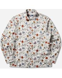 Junya Watanabe - Men S Floral Longsleeve Shirt / Red / Purple / Blue - Lyst