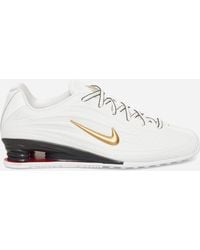 Nike - Women S Shox Z Sneakers White / Metallic Gold - Lyst