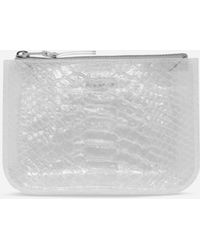 Comme des Garçons - Transparent Snake Zip Pouch Clear - Lyst
