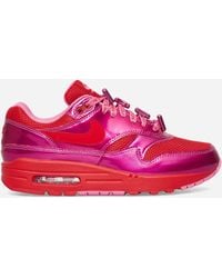 Nike - Air Max 1 Premium Sneakers Playful Pink / University Red - Lyst