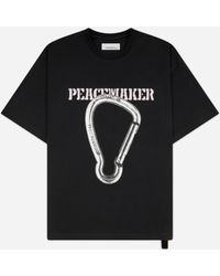 Oamc Peacemaker - Men S Carabinier Print Loose Fit T-shirt - Lyst