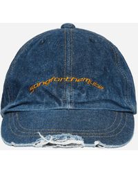 Song For The Mute - Logo Washed Denim Cap - Lyst