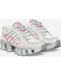 Nike - Women S Shox Tl Sneakers Metallic Platinum / Pink Foam - Lyst