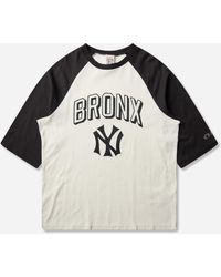 Champion - New York Yankees Mlb Cooperstown 3/4 Sleeves T-Shirt - Lyst
