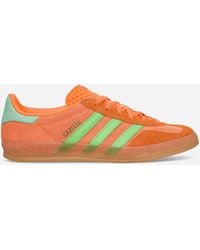 adidas - Women S Gazelle Indoor Sneakers Clear Mint / Solar Orange / Solar Green - Lyst