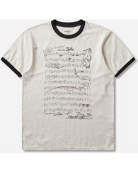 Kapital - S 20/-Jersey Ringer T-Shirt (Boro Elegy) Ecru - Lyst