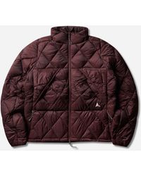 ROA - Nuna 800 Fill Power Hooded Down Jacket Burgundy - Lyst