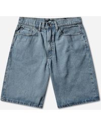 Vans - S Check-5 Baggy Denim Shorts Stonewash - Lyst