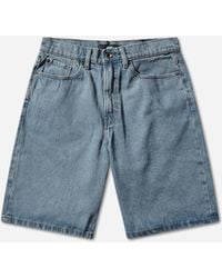 Vans - S Check-5 Baggy Denim Shorts Stonewash - Lyst