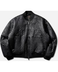 Nike - Men S Flight Nylon Varsity Jacket Black - Lyst