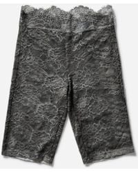 Guess - Women S Lace Biker Shorts Washed Out - Lyst