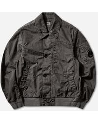 C.P. Company - Men S Panama-r Bomber Jacket Gunmetal - Lyst