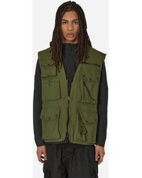 Needles - C/n Oxford Cloth Field Vest Olive - Lyst