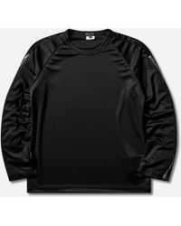 Comme des Garçons - S Zipped Ruffle Sleeves T-Shirt - Lyst