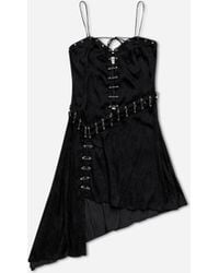 Miista - Women S Lexxa Detachable Short Dress Black - Lyst