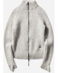 ROA - S Tasna Mohair Zip-Up Sweater Dirty - Lyst
