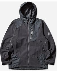 and wander - Men S Stretch Shell Jacket Dark Gray - Lyst