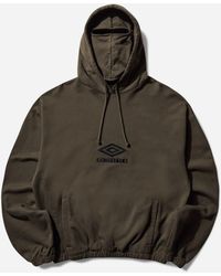 Umbro - Og Logo Masked Hoodie Dark Olive - Lyst