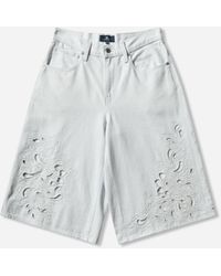 Levi's - Women S Tab Embroidered Bandit Shorts - Lyst