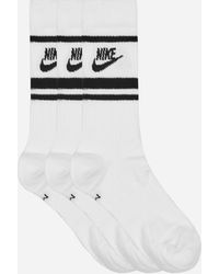 Nike - Everyday Essential Crew Socks White / Black - Lyst