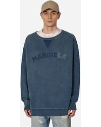 Maison Margiela - Logo Organic Cotton Crewneck Sweatshirt - Lyst