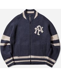 No Problemo - Nyp Varsity Zip Knit Jacket - Lyst