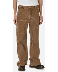 Acne Studios - Patch Canvas Trousers Toffee Brown - Lyst