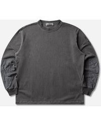 Stone Island - S Uneven Pigment Dyed Vanisé Cotton Jersey Crewneck Sweatshirt - Lyst