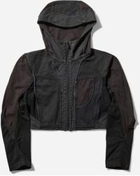 Hyein Seo - S Patchwork Crop Jacket Stone - Lyst