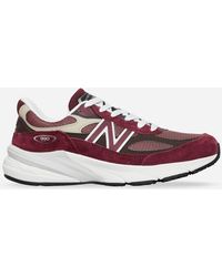 New Balance - Made In Usa 990v6 Sneakers Burgundy / Tan - Lyst