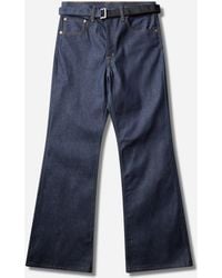 Levi's - Sacai Belted Flare Pants Rigid - Lyst