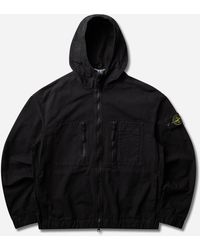 Stone Island - S Organic Cotton Ripstop Hooded Overshirt - Lyst