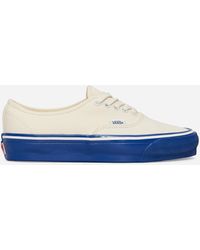 Vans - Premium Authentic 44 Duck Canvas Sneakers White / Blue - Lyst