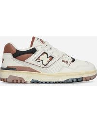New Balance - 550 Sneakers Off White / Brown - Lyst