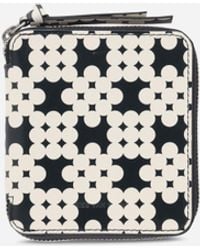 Dries Van Noten - Printed Leather Zip Wallet Ecru - Lyst