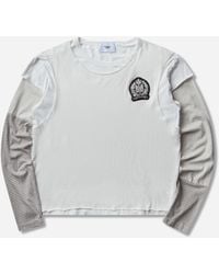 Protocol Index - S Layered Patch Longsleeve T-Shirt Ivory - Lyst