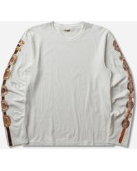 Kapital - S 20/-Jersey Crew Longsleeve T-Shirt (Concho Belt Sleeve) - Lyst