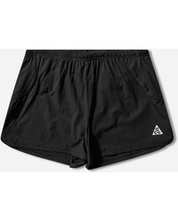 Nike - Men S Acg Trailwind Dri-fit Adv 3in Brief-lined Shorts Black - Lyst