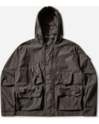 Stone Island - S Cotton Nylon Micro Ripstop Field Jacket Charcoal - Lyst