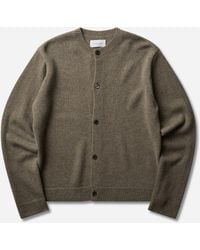 BERNER KUHL - S Boiled Wool Cardigan Stone - Lyst