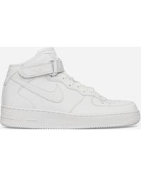 Nike - Air Force 1 07 Mid Fresh Sneakers White - Lyst