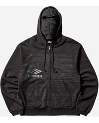 Umbro - Compact Masked Zip Hoodie Washed - Lyst